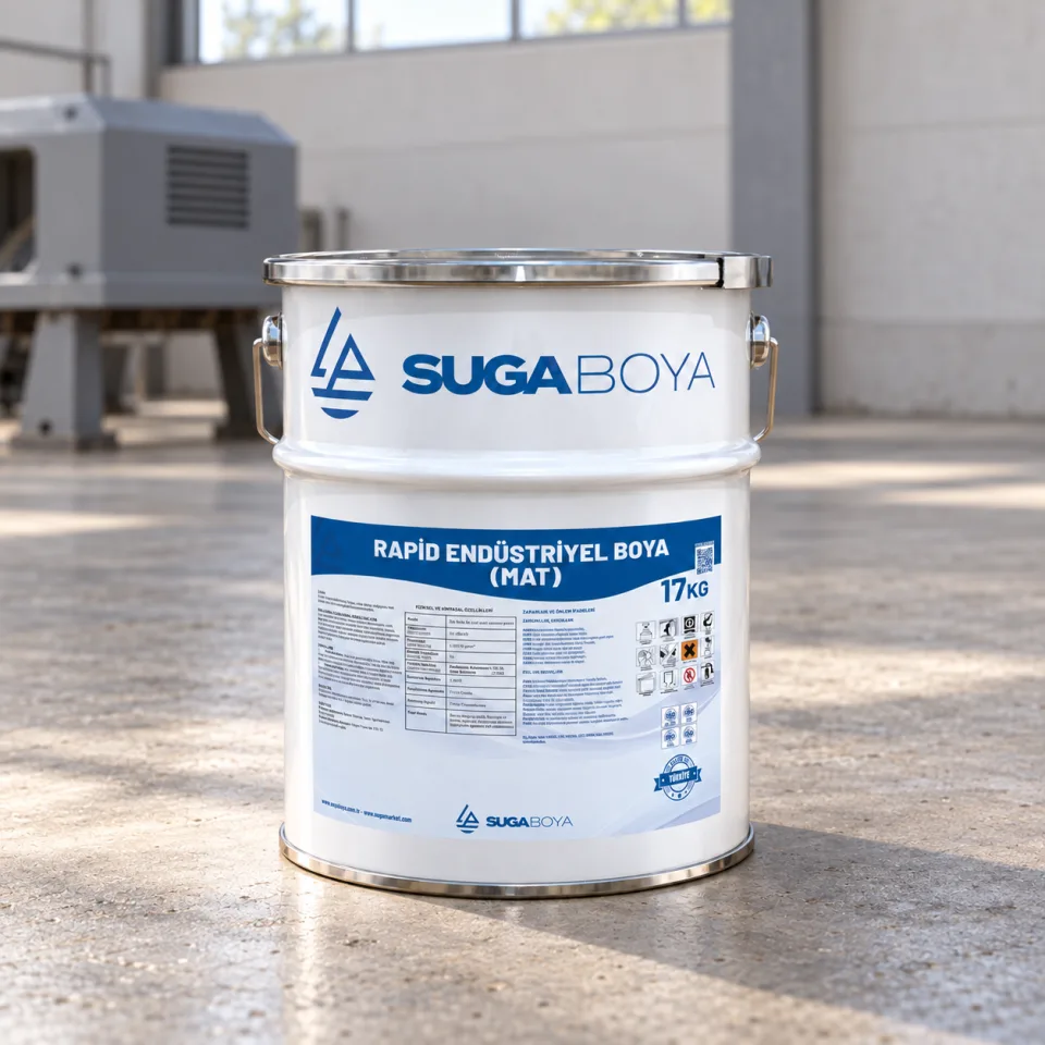 Suga Rapid Endüstriyel Boya Mat 17 kg — uygulama fotoğrafı